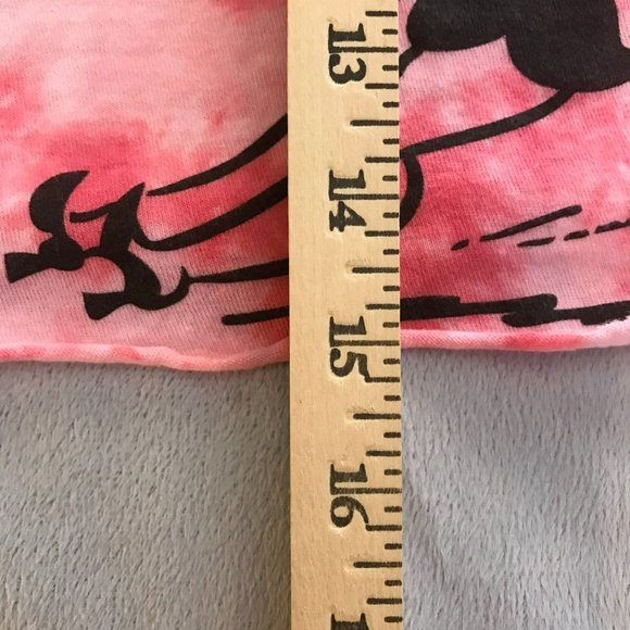 2016 Betty Boop Womens Crop Top T-Shirt Pink Tie-Dye Short Sleeve Size Large - Picture 5 of 5